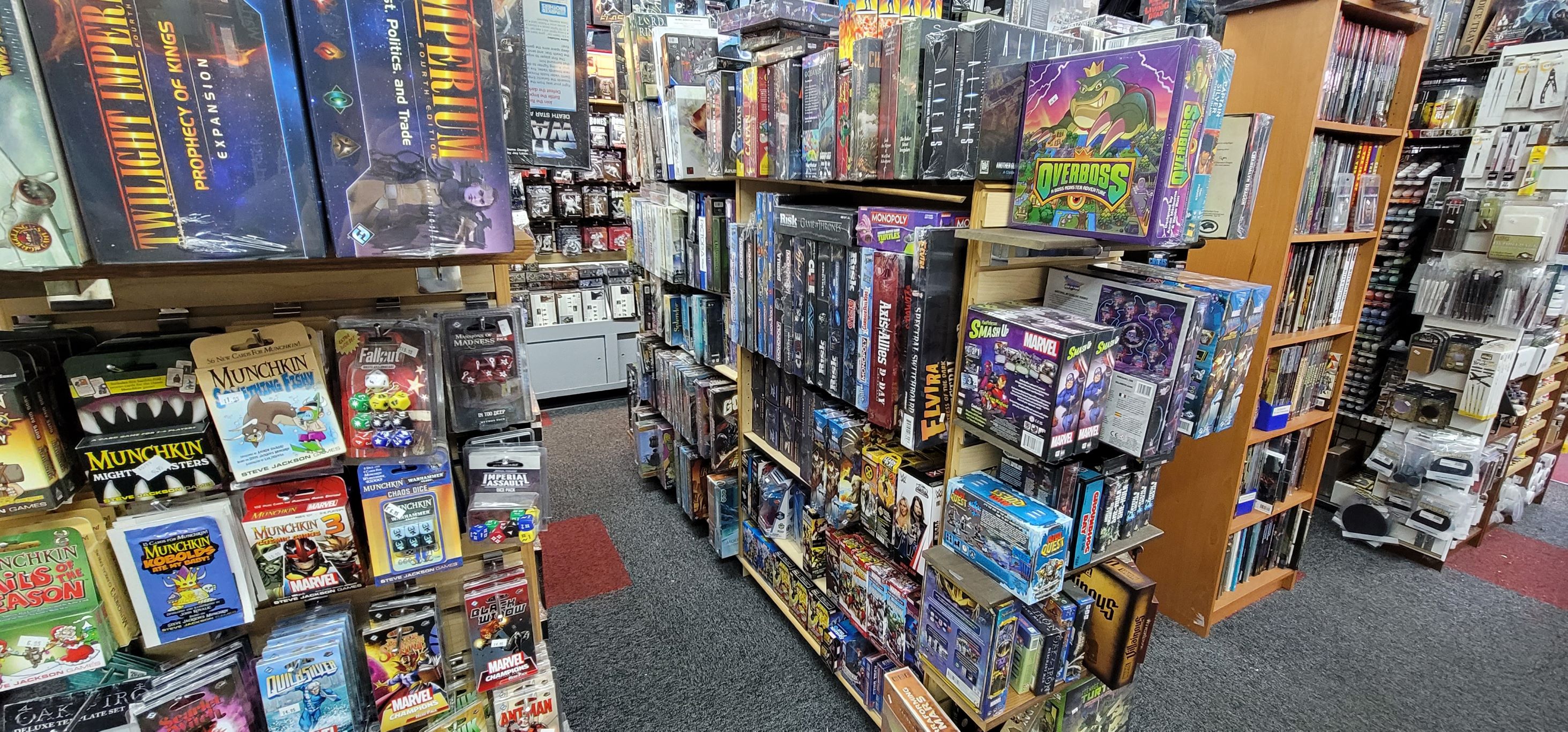 Inside Chucks Comics Store View