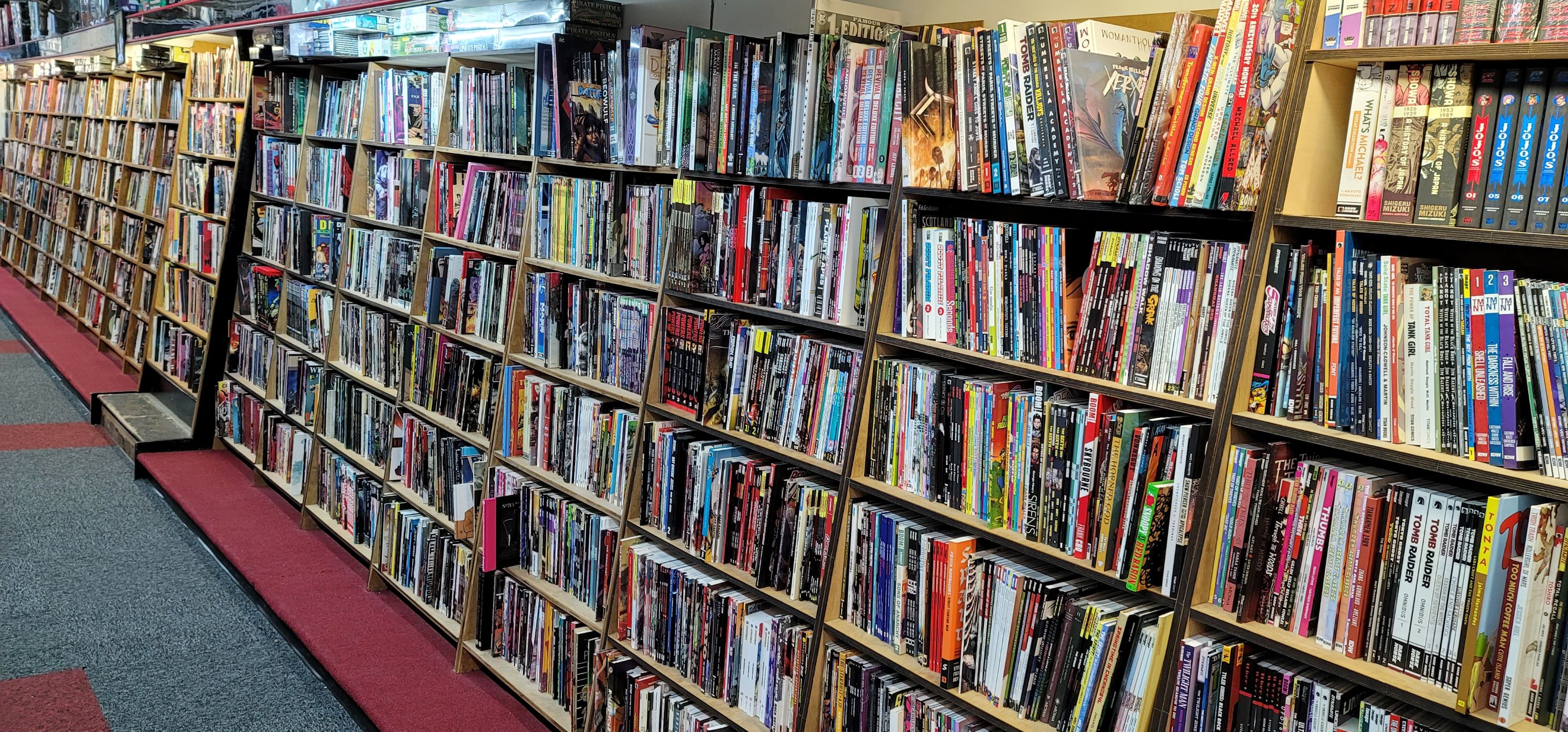 Inside Chucks Comics Store View