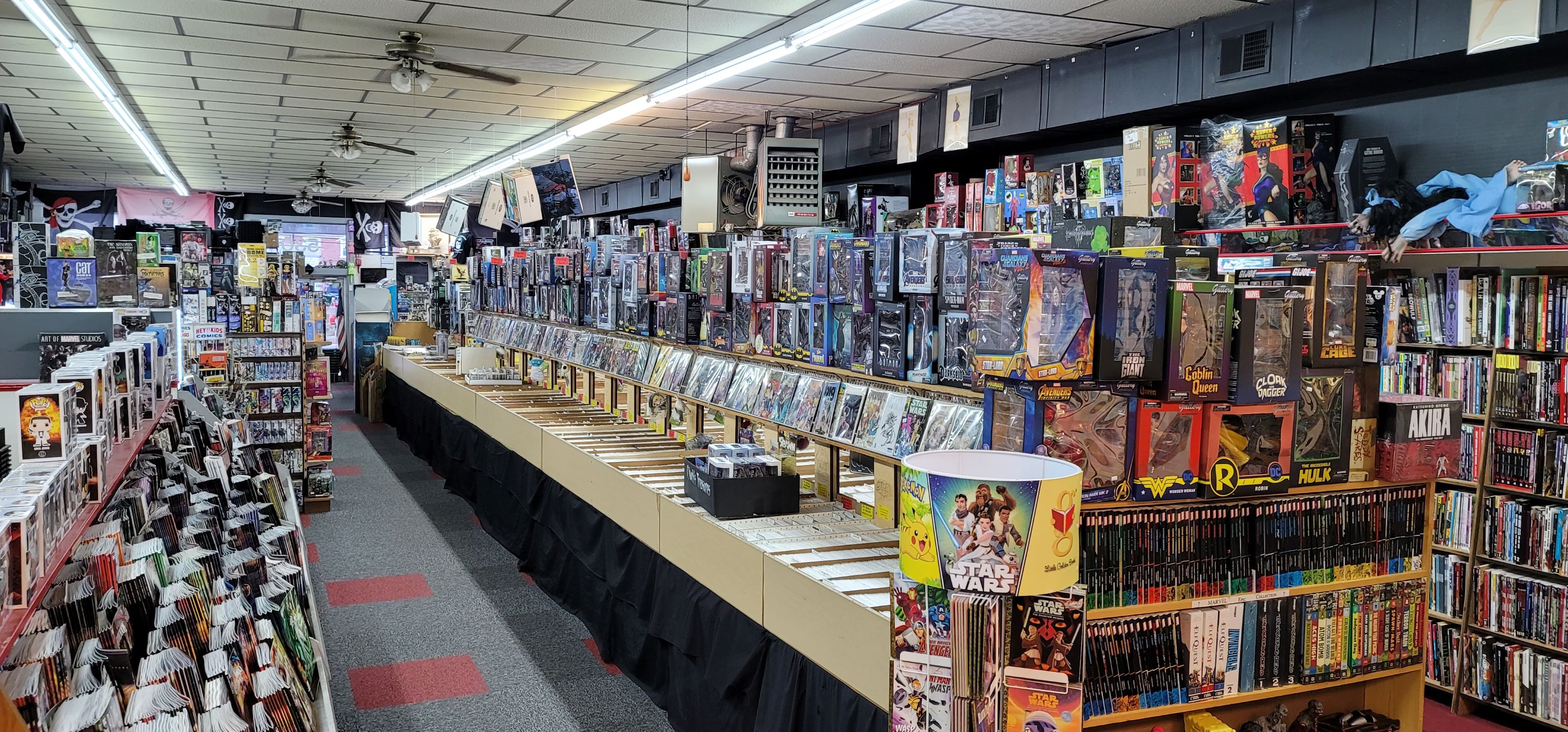 Inside Chucks Comics Store View